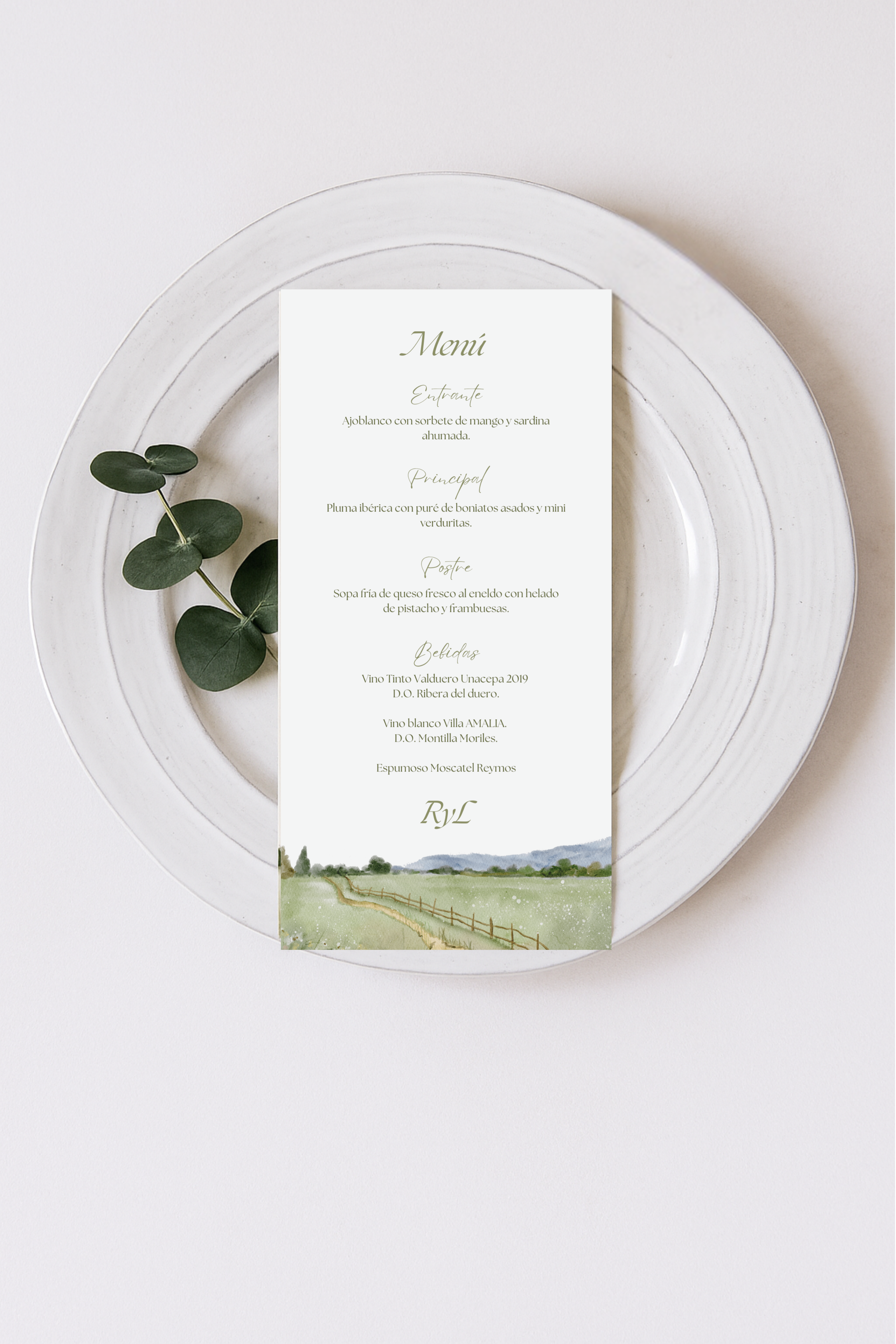 Menú de Boda Personalizado - Minuta Boda