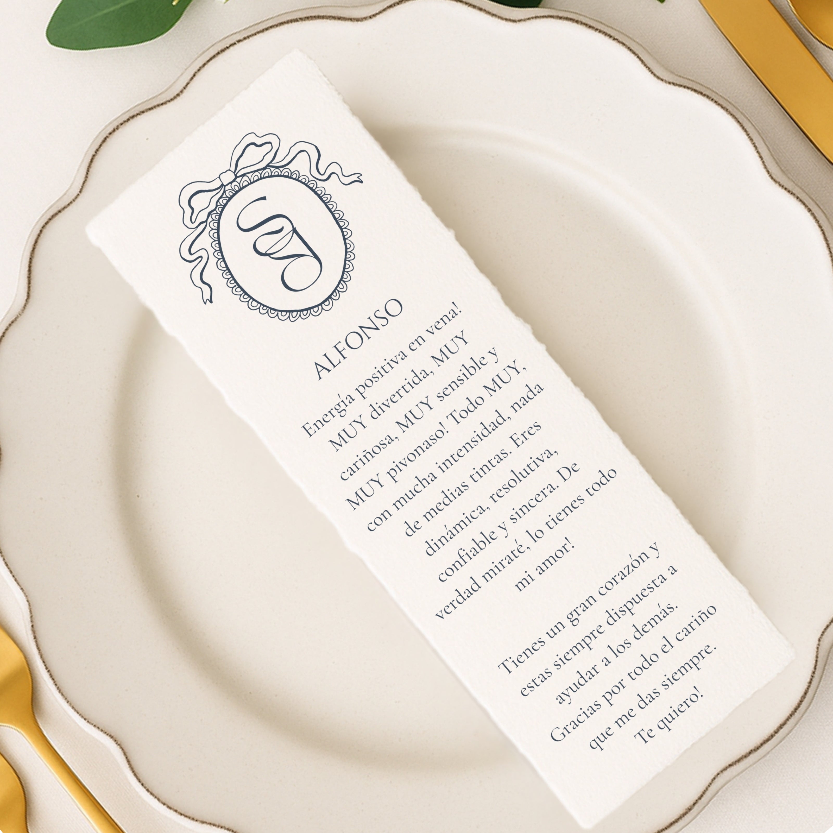 Marcapáginas regalo boda con dedicatoria personalizada