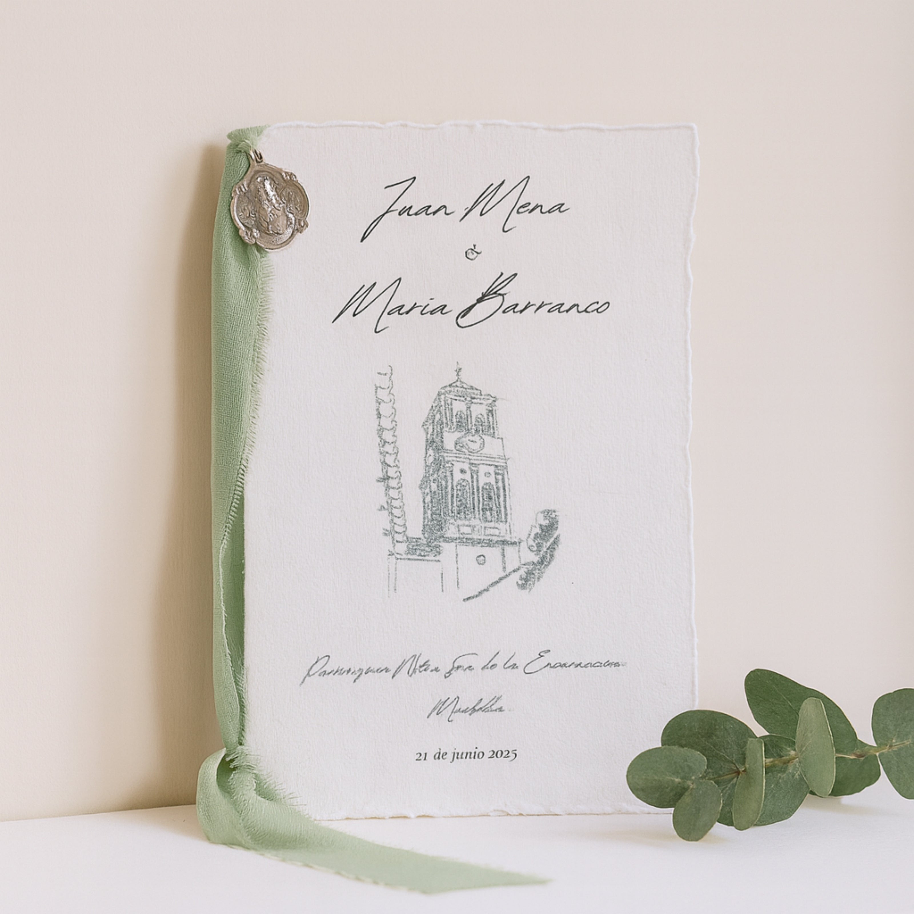 Misal de Boda Personalizado - Programa Ceremonia Boda