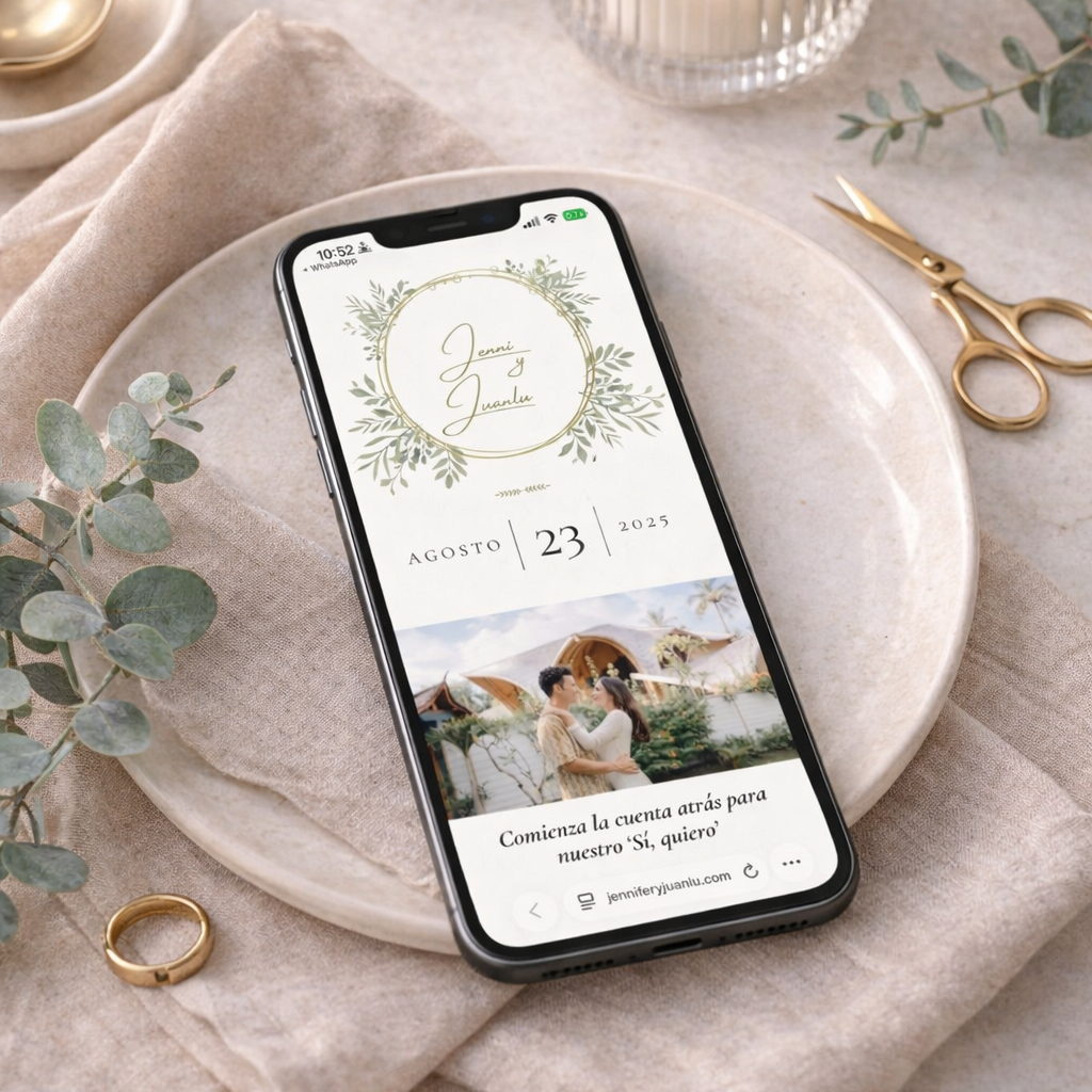 Web de boda 100% personalizada