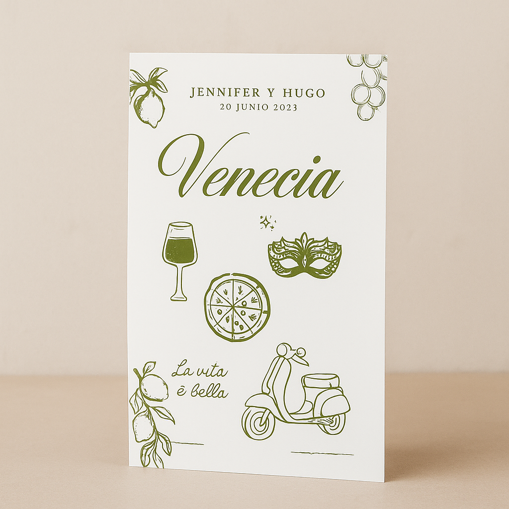 Números de Mesa o Meseros Personalizados para Boda