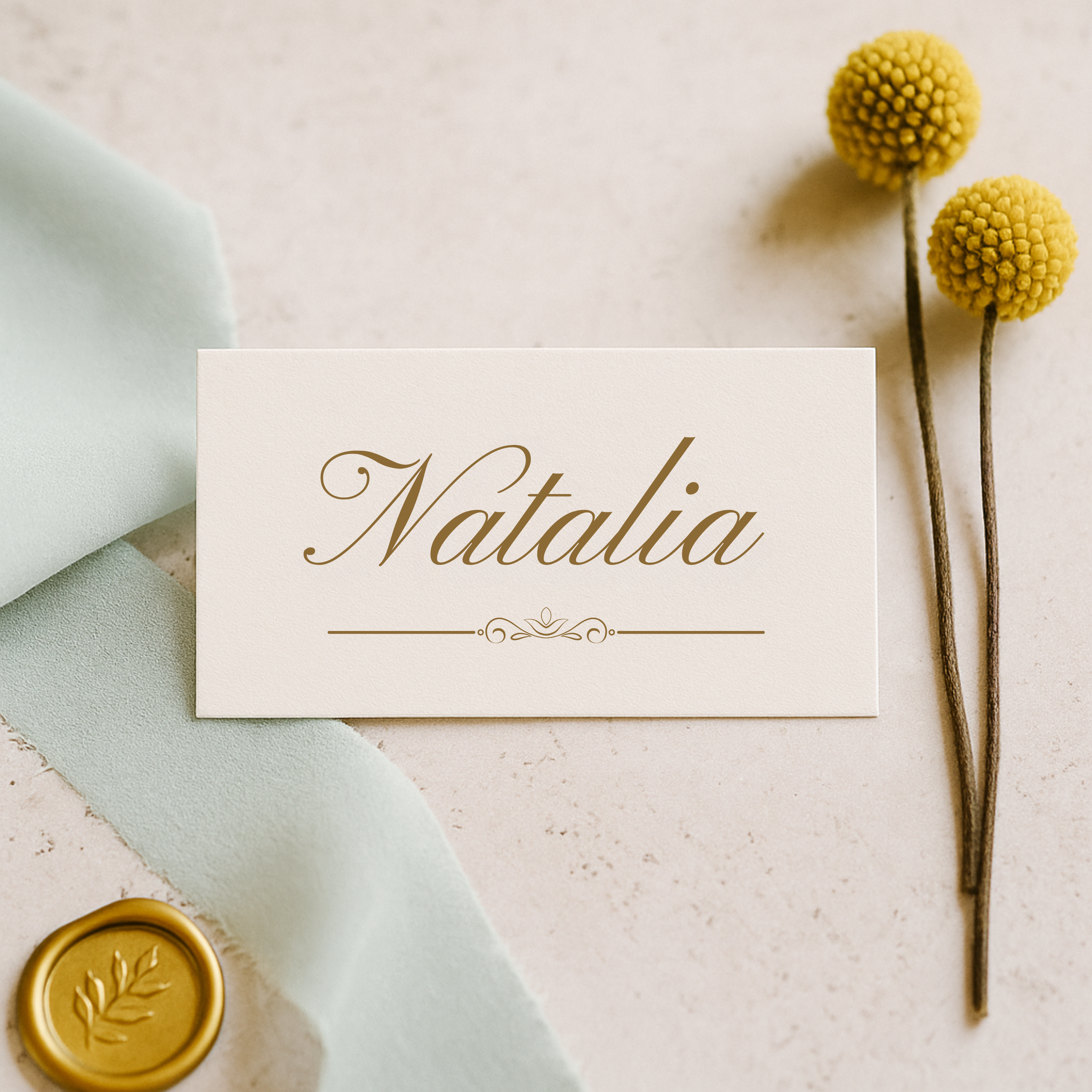 Marcasitios de boda personalizados - Regalo para invitados práctico y bonito