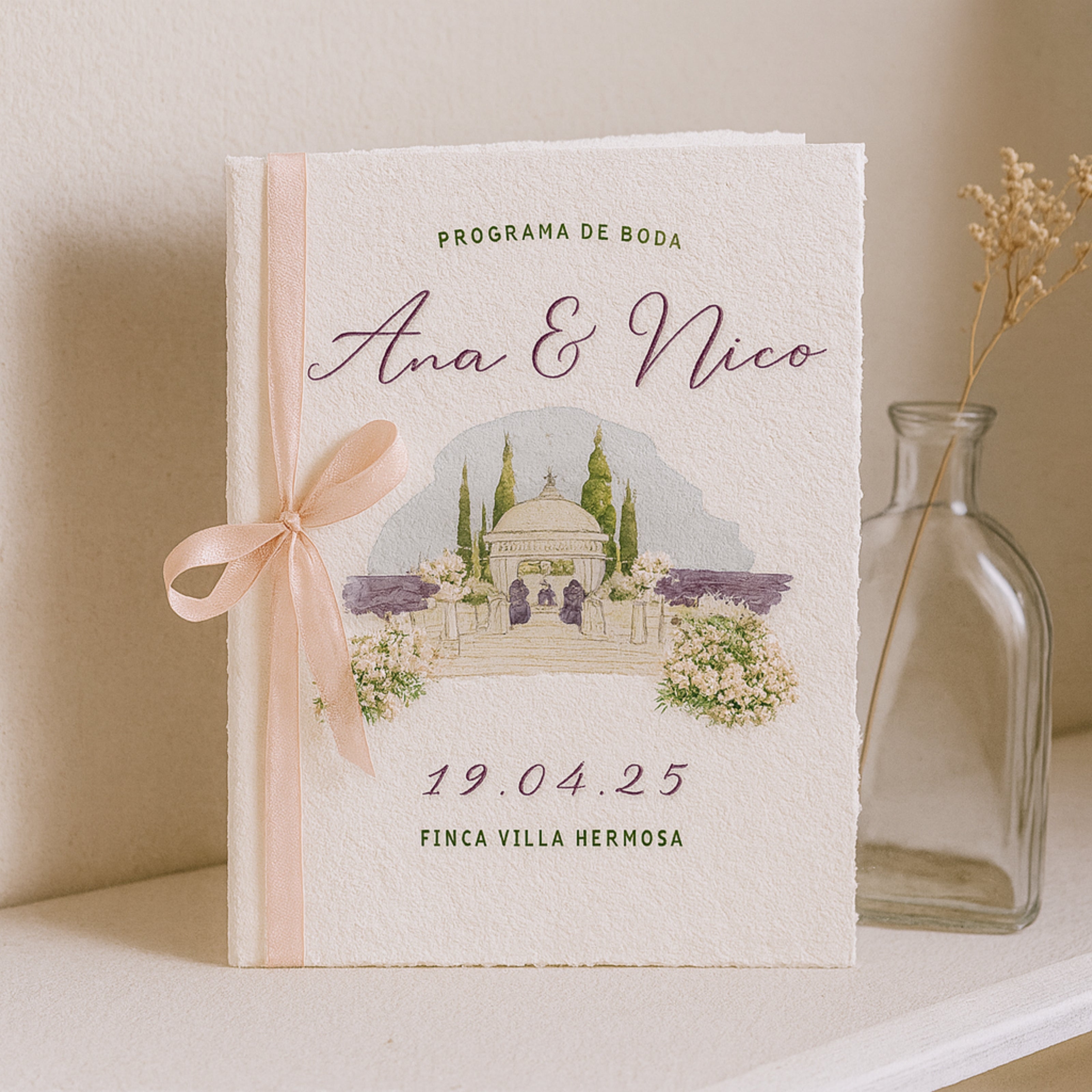 Misal de Boda Personalizado - Programa Ceremonia Boda