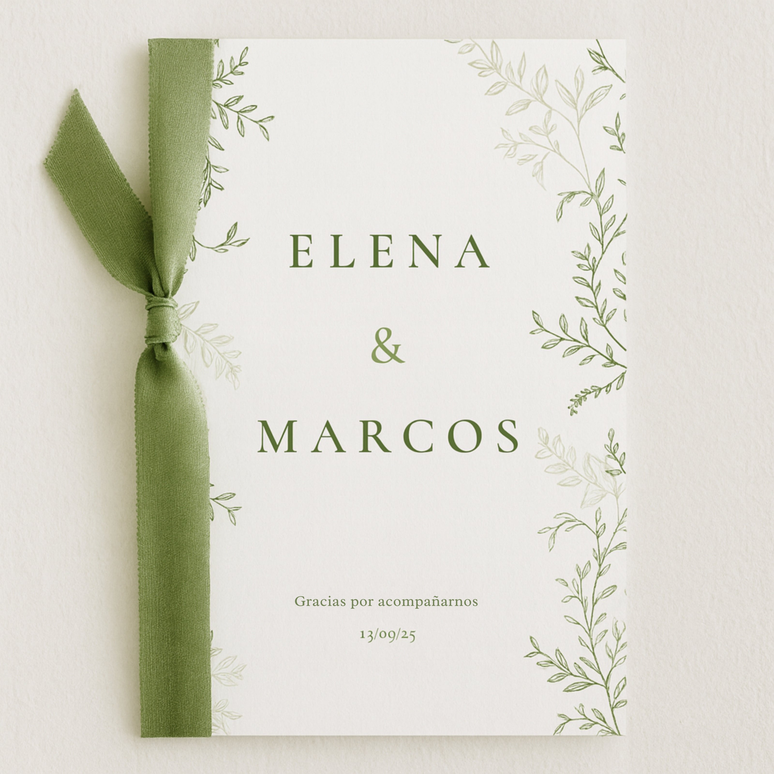 Misal de Boda Personalizado - Programa Ceremonia Boda