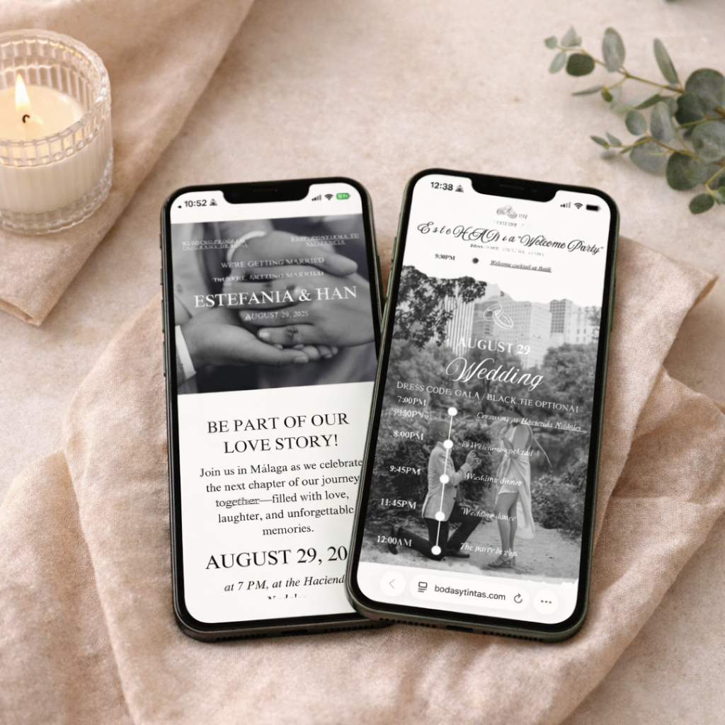 Web de boda 100% personalizada