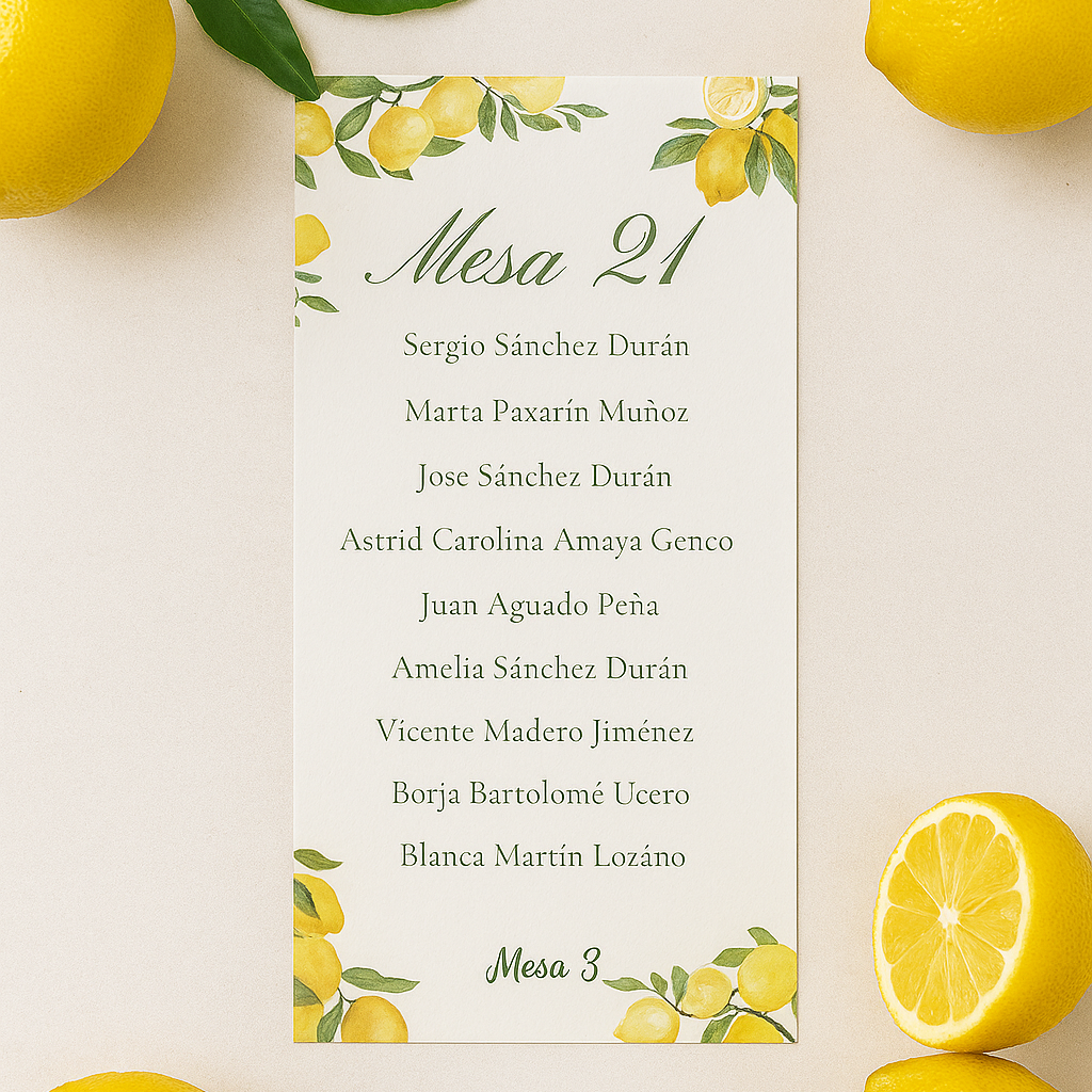 Seating Plan Boda | Tarjetas personalizadas para organizar tus mesas