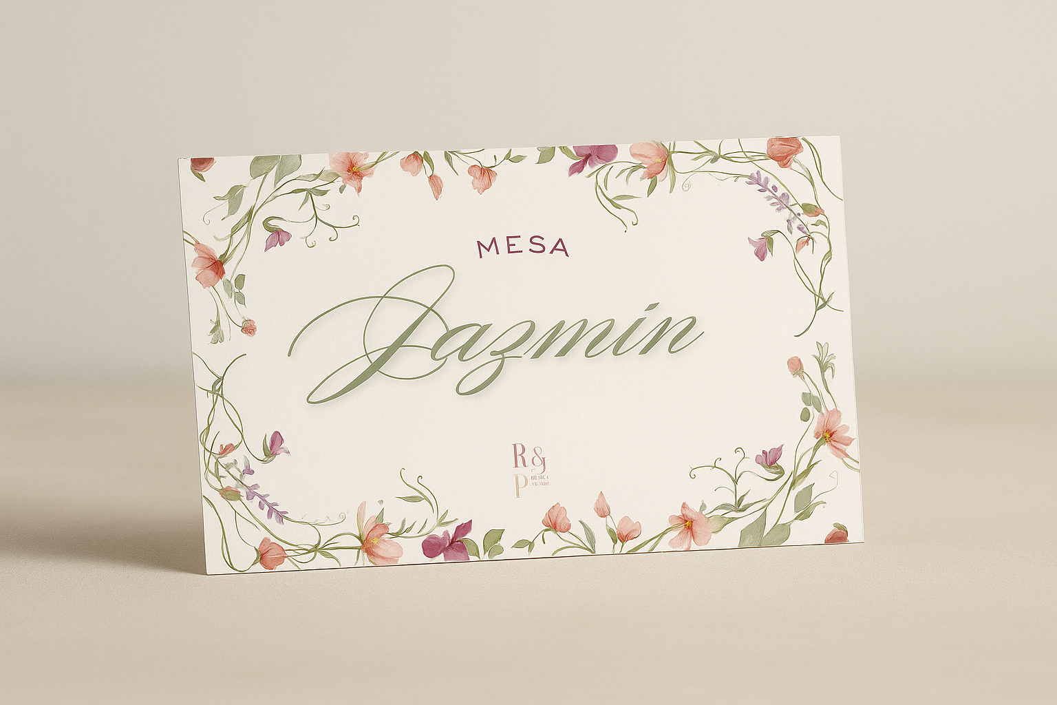 Números de Mesa o Meseros Personalizados para Boda
