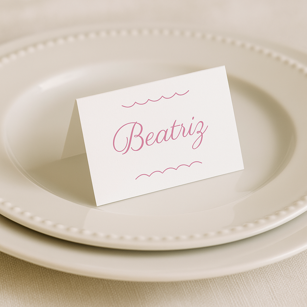 Marcasitios de boda personalizados - Regalo para invitados práctico y bonito