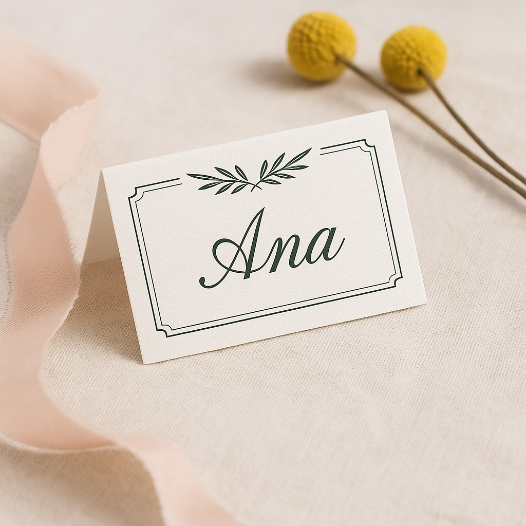 Marcasitios de boda personalizados - Regalo para invitados práctico y bonito
